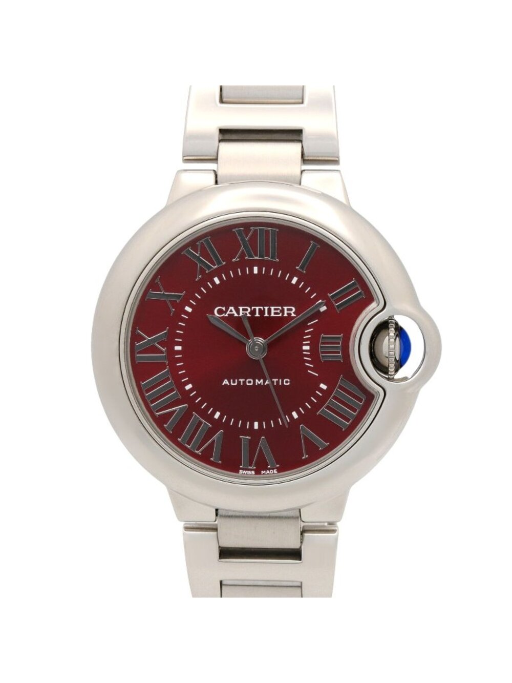 Cartier Watch Ballon Bleu 33 Red Stainless Steel 33